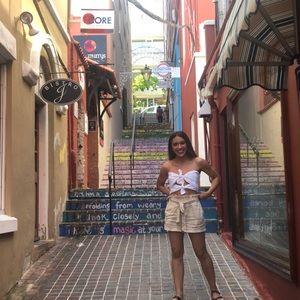 Cute Double Tie Crop Top